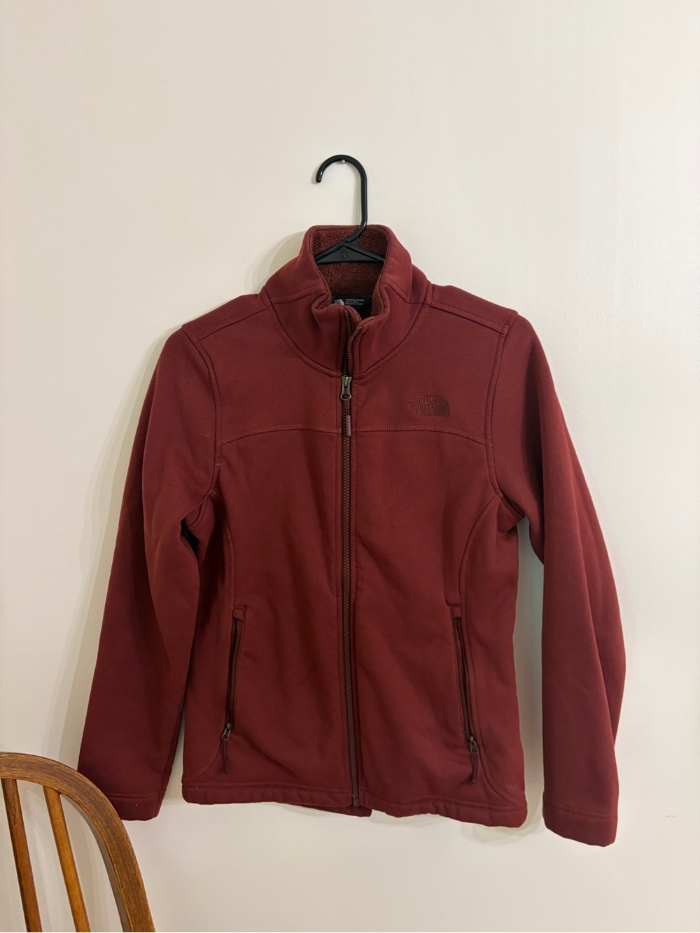 The North Face Women's Burgundy Full-Zip Fleece Jacket